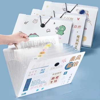 קיבולת גדולה תיקיית קובץ מסמך A4 שקית רב-שכבתיים הרחבת הארנק מבחן נייר ארגונית תיקיית 