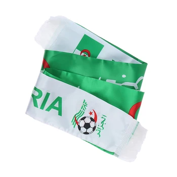 12*145CM אלג ' יריה דגל מותאם אישית צעיף הכדורגל צעיפים הדפסת משי באנר