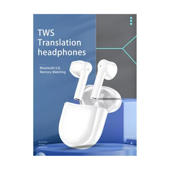 V03 חכם תרגום אוזניות 137 שפות לתרגם קול מתרגם אלחוטית Bluetooth מתרגם אוזניות שחור