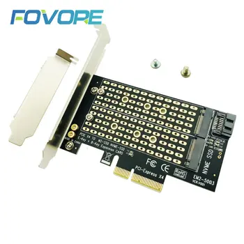 M. 2 NVMe NGFF SSD כדי PCIE X4 מתאם מפתח M B מפתח כפול ממשק תמיכה בכרטיס PCI Express 3.0 2230 2242 2260 2280 גודל M2 SSD חדש