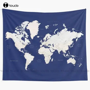 חיל הים כחול, חום בהיר, מפורט, מפת העולם 
