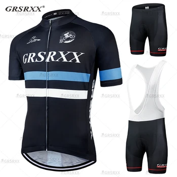 GRSRXX הקיץ רכיבה על אופניים ג ' רזי קבע גברים שרוול קצר צוות אופניים רכיבה על אופניים ספורט אופני כביש חליפת רכיבה על אופניים MTB בגדים נושמים