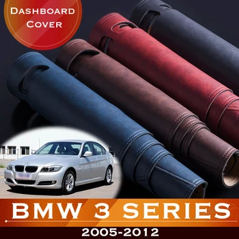 עבור ב. מ. וו סדרה 3 E90 2005-2012 לוח המחוונים במכונית להימנע אור משטח נגינה פלטפורמה השולחן כיסוי עור אנטי להחליק שטיח שטיח