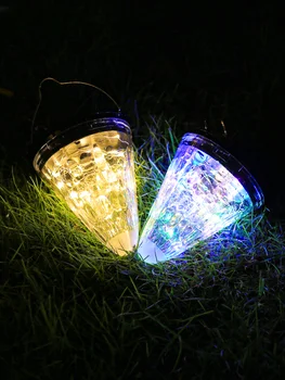 סולארי קטן Droplight אוהל אור פנס קמפינג באווירה אור תליה אור החגים אור כוכב LightDiamond LightOutdoor