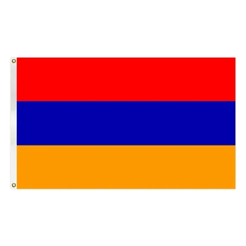 JIAHAO ארמניה דגל 90*150 סנטימטרים היד ארמניה תליית הדגל הלאומי קישוט הבית דגל