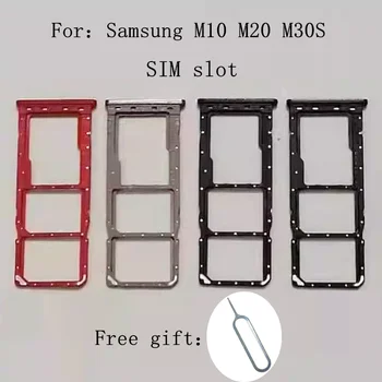 עבור Samsung Galaxy M10 M20 M30 M30S SM-M105F/M205F/M305F/M3070 המקורי דיור חדשות כרטיס ה SIM-מתאם Micro SD חריץ מגש