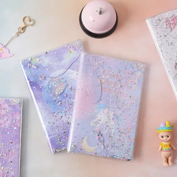 חמוד PVC נייר של מחברת היומן ספר מבריק מגניב Kawaii נייר אג ' נדה לוח מתכנן Sketchbook מתנה עבור ילדה חדשה.