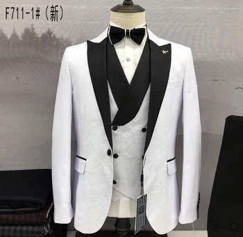 2023 חדשה בשלושה חלקים של גברים חליפה חליפה סט מלא של סחר החוץ suitsuit החתן חליפת השושבינים החליפה בגדים ביצועים