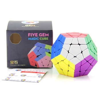 Shengshou Megaminxeds קוביית הקסם מהירות פאזל קוביות מדבקה פחות אנטי מתח צעצועים מקצועי 12 צלעות הקוביה