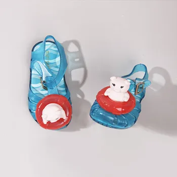 מיני Sed חדש מצוירת לילדים שחייה חזיר סנדלים ספר יסודי תלמיד נעליים מזדמנים ילדה ג ' לי נעלי סנדלי נסיכת נעליים