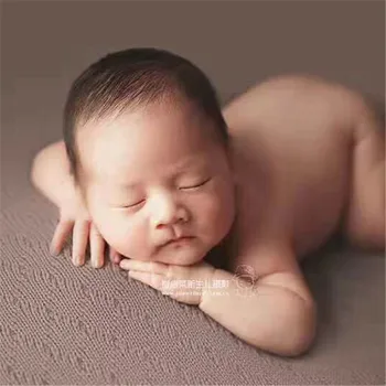 התינוק לסרוג שמיכה רכה לתינוק השטיח רקע קטניות כיסוי שכבת רקע היילוד צילום אביזרים