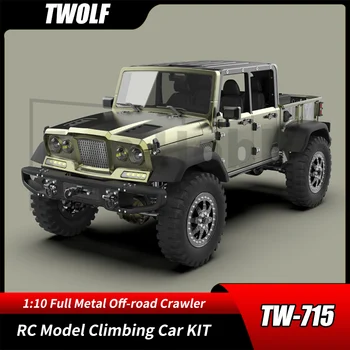 TWOLF 1:10 TW-715 מלא מתכת CNC Off-road Crawler RC שלט רחוק דגם טיפוס המכונית ילדים למבוגרים צעצוע מתנות