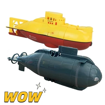 מיני שלט רחוק צוללת רדיו צוללת גרעינית הספינה אקווריום צעצוע כריש עמיד למים דגם סירת RC אמבטיה מתנות עבור הילד.