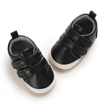 תוססת תינוק נעליים: יילוד תינוק נעלי עור עם גומי החלקה הבלעדי (0-18 חודשים)