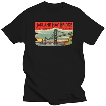 גשר המפרץ של אוקלנד בסן פרנסיסקו נסיעות המדבקה חולצה- קליפורניה