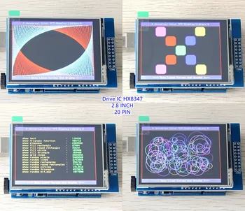 2.8 אינץ ' מסך LCD TFT מסך מגע צבע תצוגת מסך מודול יכול להיות מוכנס ישירות לתוך אונו Mega2560 HX8347