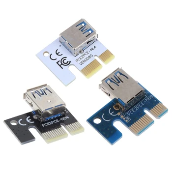 PCI Express X1 כדי 16X Extender 6pin מתאם USB 3.0 PCIE X1 גרפיקה כרטיס Riser 101A