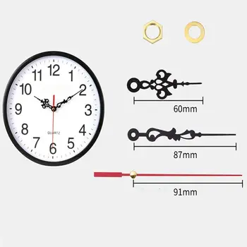1 סט תלוי DIY קוורץ שעונים שקט שעון קיר תנועת קוורץ תיקון תנועת השעון מנגנון חלקי השעון חלקים עם מחטים