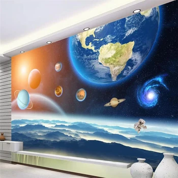 beibehang טפט מותאם אישית 10 מ ' high-definition שבעה כוכבים lianzhu כוכבים חלל וחלל חלום רקע קישוט הקיר