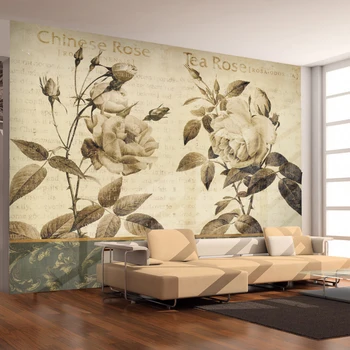 beibehang טפט מותאם אישית יסמין לבן פרחים מודרני מינימליסטי בסלון טלוויזיה רקע קיר המסמכים דה parede 3d טפט
