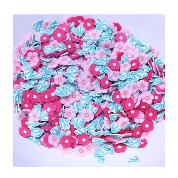 מעורבב דייזי פרח חימר פולימרי פרוסה סוכריות עבור DIY אמנות קטן חמוד רך קליי קונפטי פרחים על מסמר עיצוב אמנות
